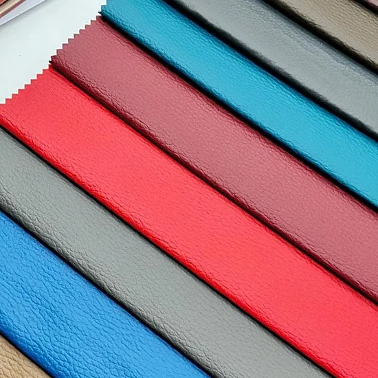 Eco Friendly Faux Vegan PU Synthetic Upholstery Artificial Sofa Leather for Furniture Yacht Outdoor 