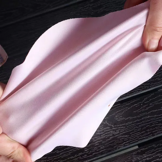 Tessuto elasticizzato a maglia spesso 0,6 mm con supporto in silicone e pelle ecologica