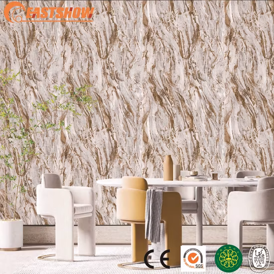 Rotoli di carta da parati in PVC di alta qualità da 53 cm, per arredamento di interni, camere d'albergo, design in marmo