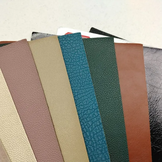 Semi PU Italian Fake Leather Bonded Backing for Sofas, Chair, Furniture 